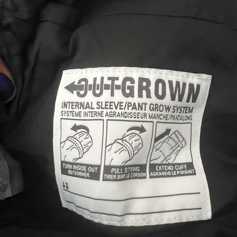 Columbia Black Kids Adventure Ride One Piece Snow Bib - Picture 3 of 4